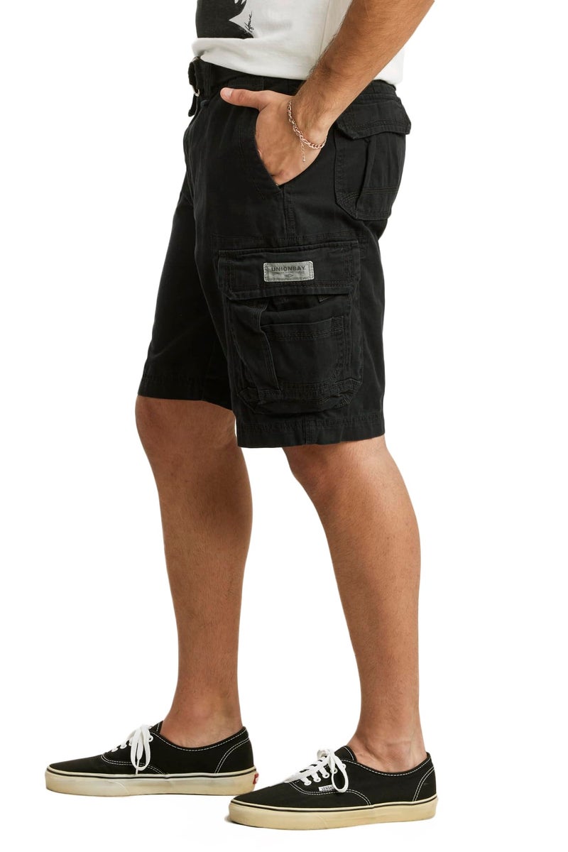 Unionbay Men's Survivor Belted Cargo Short, Black, 30 - Image 2